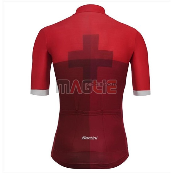 Maglia Tour de Suisse Manica Corta 2018 Cross Rosso